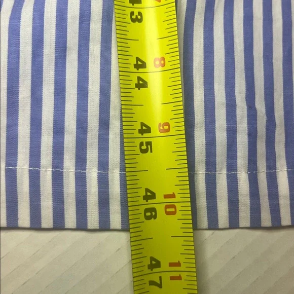 Maurices Blue & White Striped Twist-Front Cutout Midi Shirt Dress Sz XS Preppy - Picture 8 of 11
